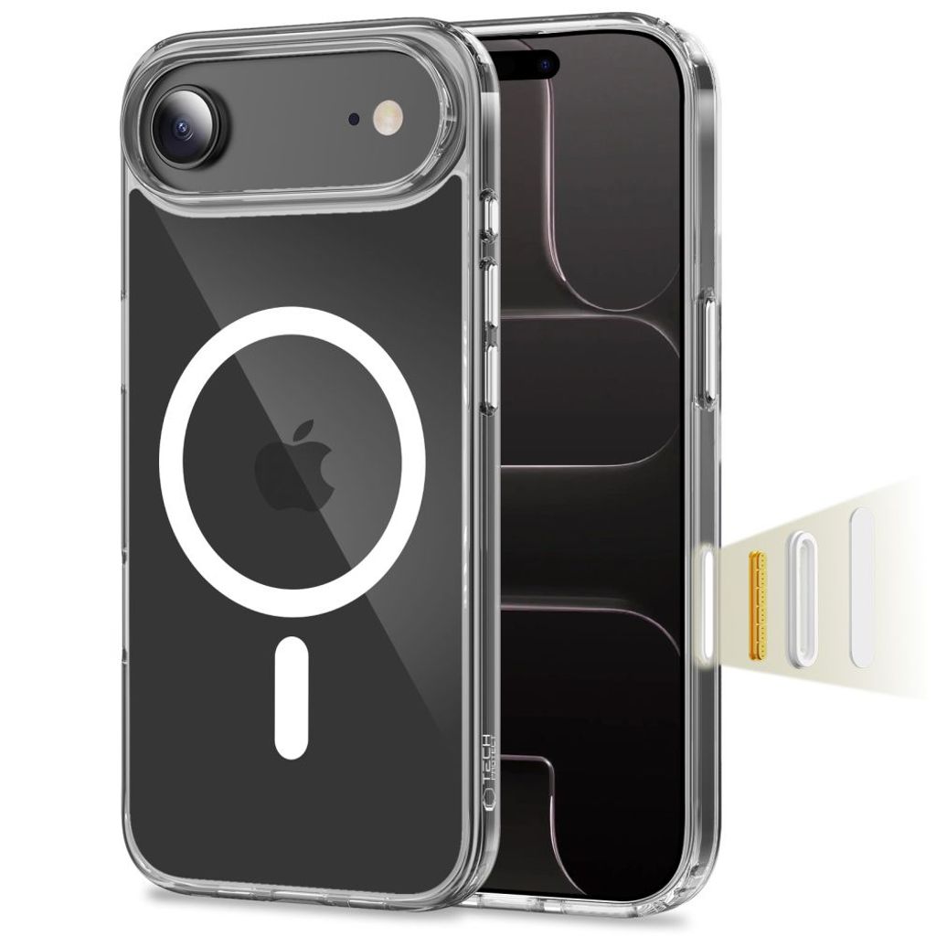 Tech-Protect Flexair Hybrid CC MagSafe Cover til iPhone Air - Gennemsigtig