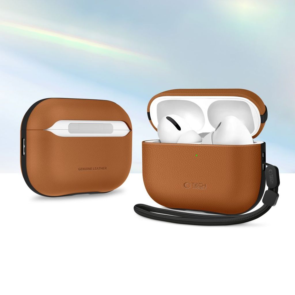 Tech-Protect NaturalFit Skal till AirPods Pro 3 - Brun