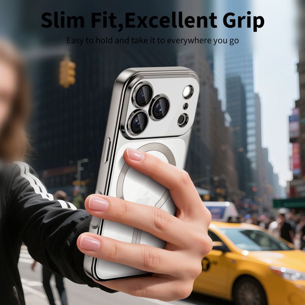 Tech-Protect MagFlex MagSafe Cover til iPhone 17 Pro - Transparent Sølv