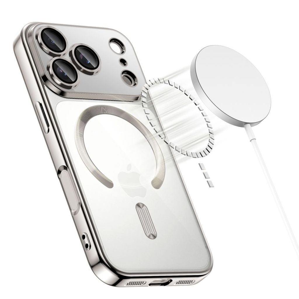 Tech-Protect MagFlex MagSafe Cover til iPhone 17 Pro - Transparent Sølv
