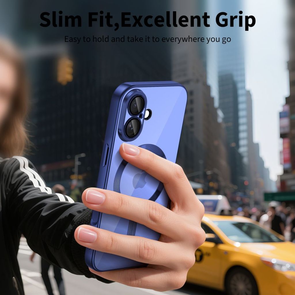 Tech-Protect MagFlex MagSafe Kuori iPhone 17 - Läpinäkyvä Tummansininen