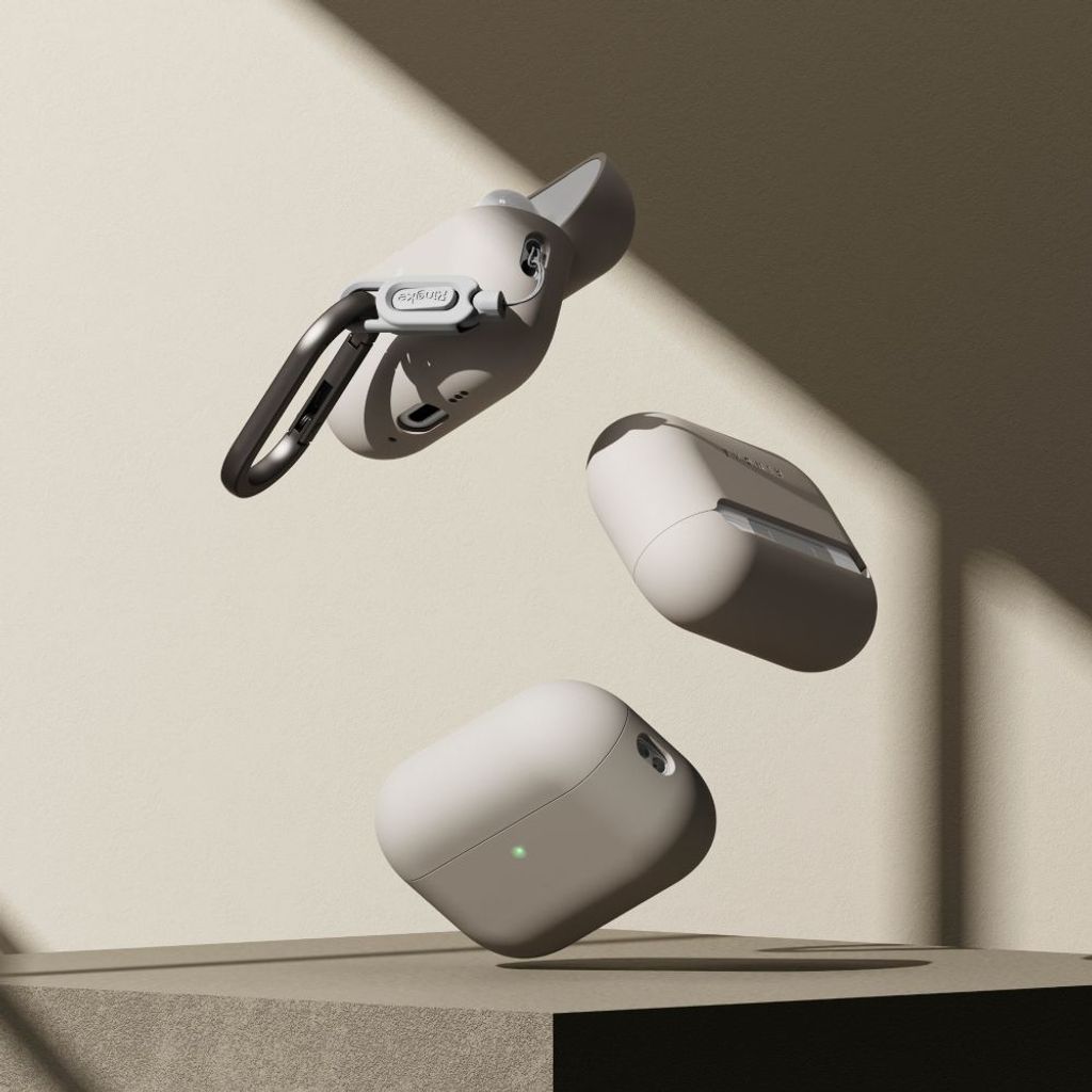 Ringke AirPods Pro 3 -silikonikotelo - beige
