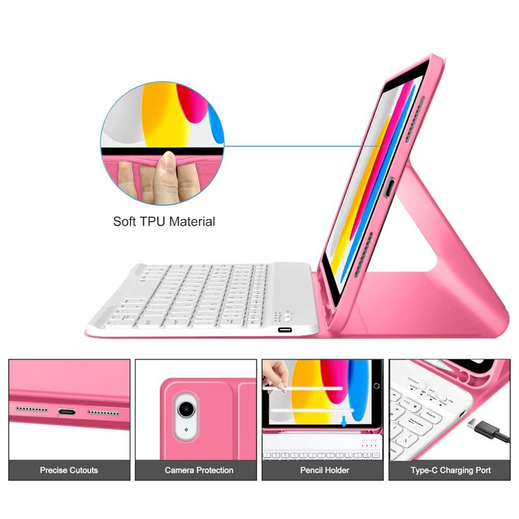 Tech-Protect SC Pen Fodral till iPad 10.9" 2022/11" 2025 - Rosa
