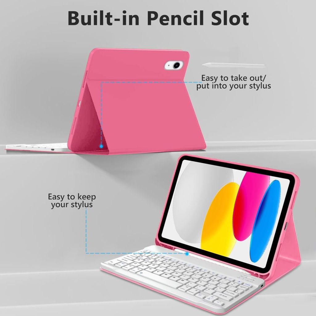 Tech-Protect SC Pen Fodral till iPad 10.9" 2022/11" 2025 - Rosa