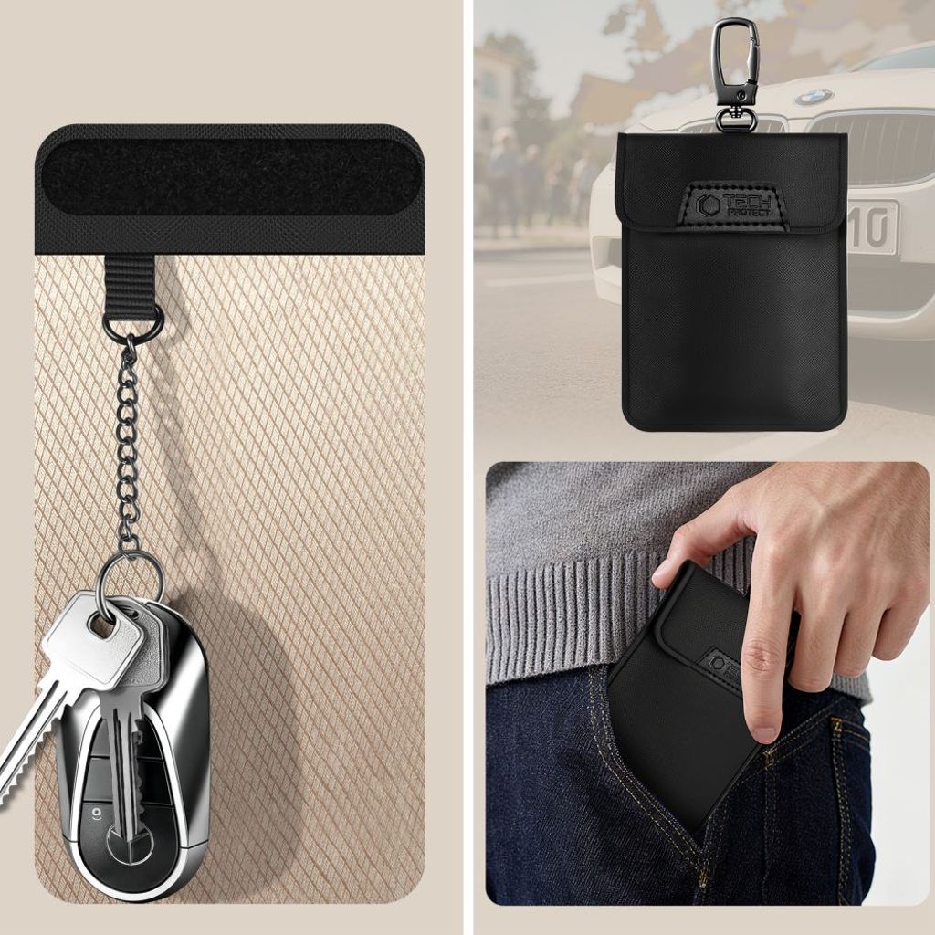 Tech-Protect KLR400 anti-stöld bilnyckelfodral – svart