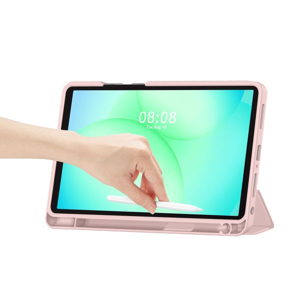 Tech-Protect SmartCase Pen Fodral Samsung Galaxy Tab A9 Plus/A11 Plus - Rosa