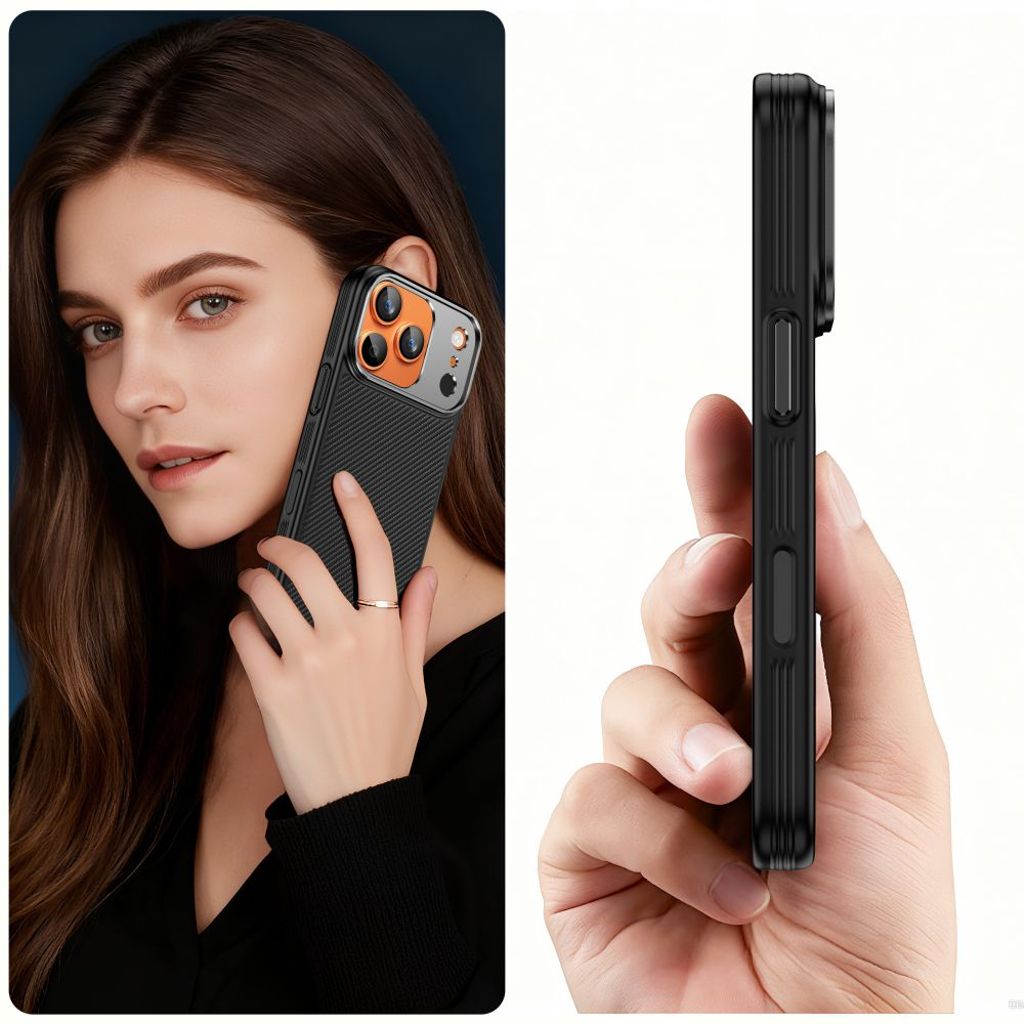 Tech-Protect Kevlar Aramid MagSafe Cover til iPhone 17 Pro - Sort