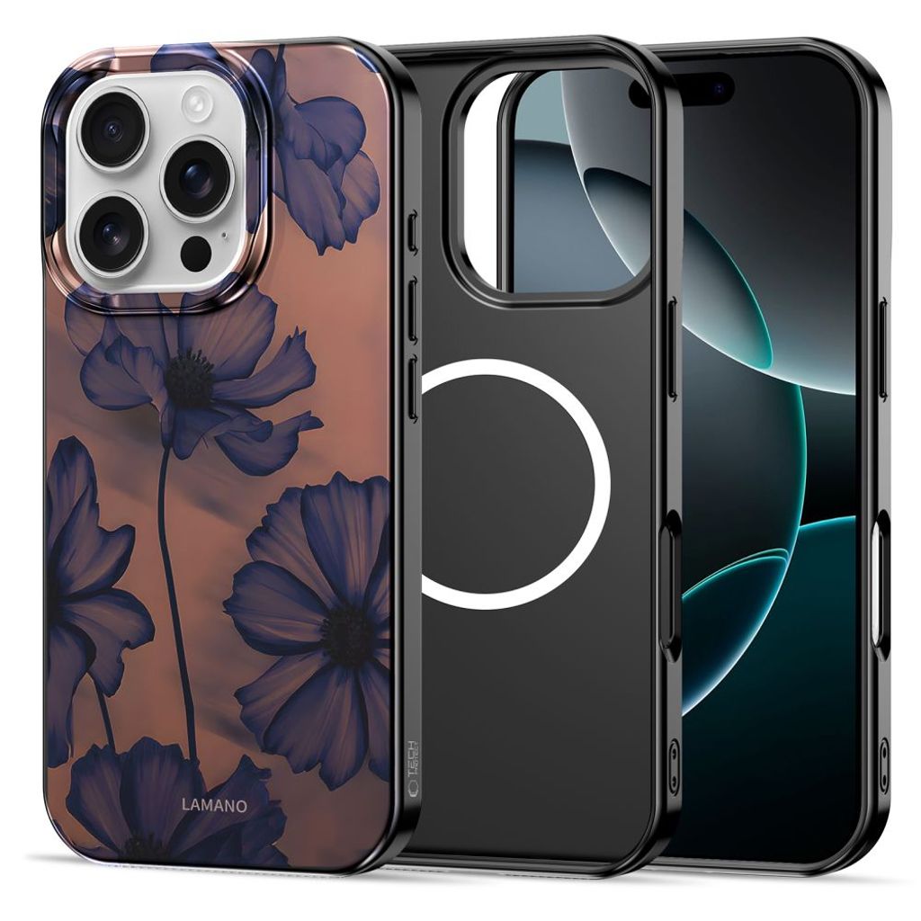 Tech-Protect Lamano MagSafe Cover til iPhone 16 Pro - Blomster