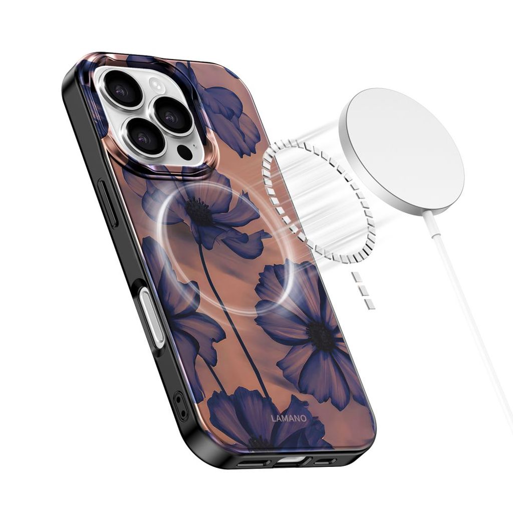 Tech-Protect Lamano MagSafe Cover til iPhone 16 Pro - Blomster