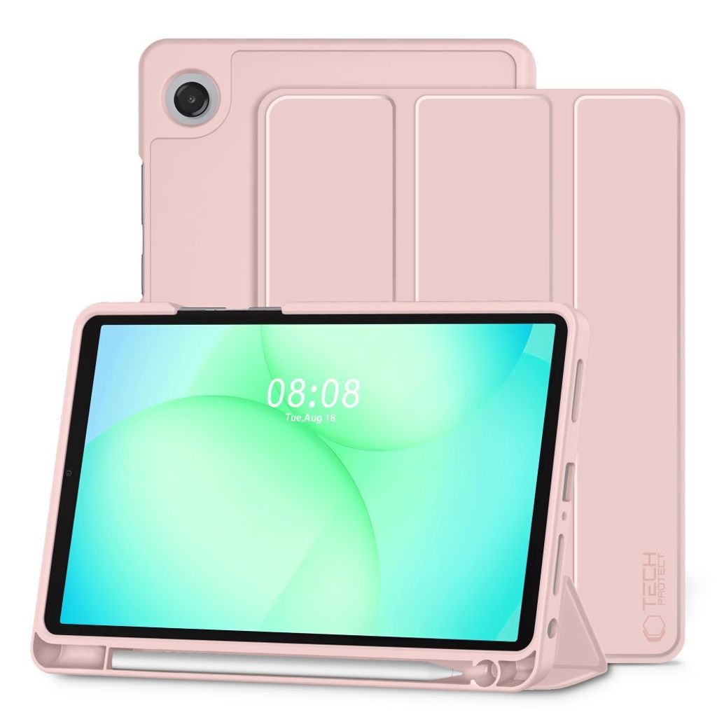 Tech-Protect SmartCase Pen Fodral till Samsung Galaxy Tab A9/A11 - Rosa