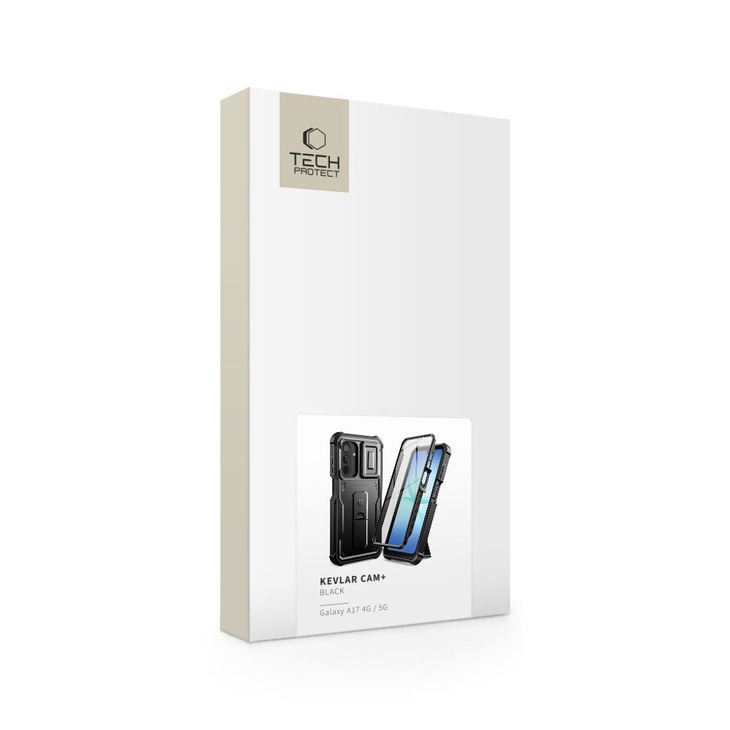 Tech-Protect Kevlar Cam+ Cover til Samsung Galaxy A17 - Sort