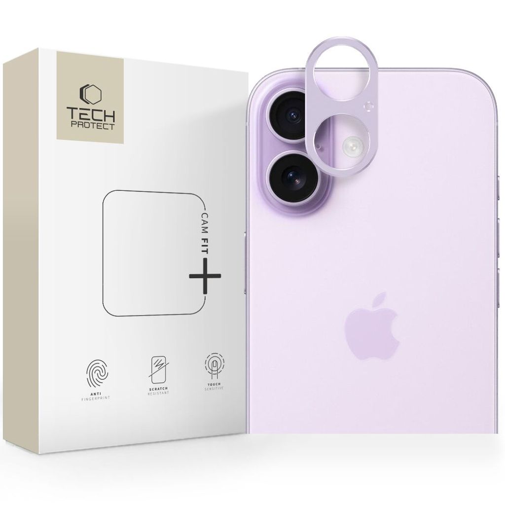 Tech-Protect Camfull Fit+ iPhone 17 linsebeskyttelse - Lilla