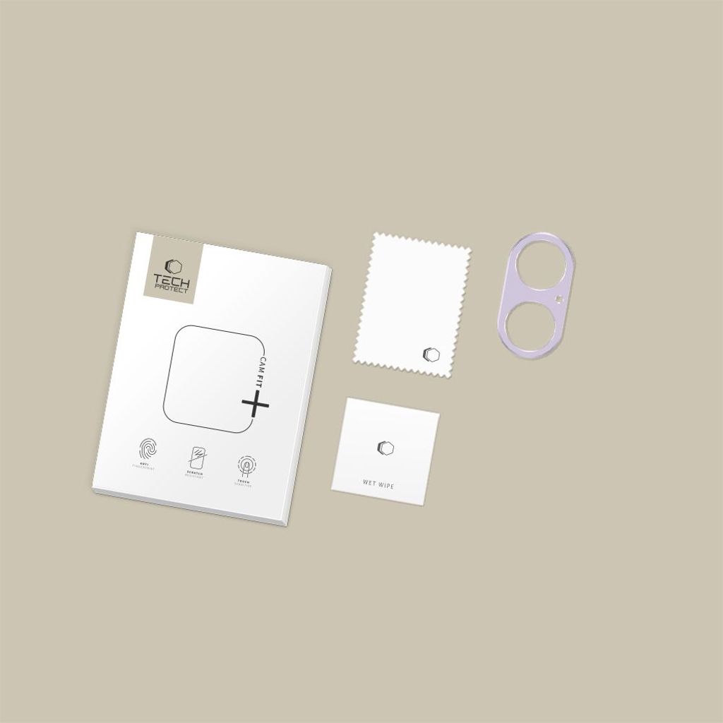 Tech-Protect Camfull Fit+ iPhone 17 linsebeskyttelse - Lilla