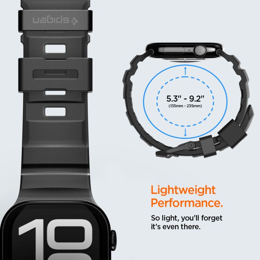 Spigen WBS2 Kellonranneke Apple Watch 44/45/46/49mm - Musta