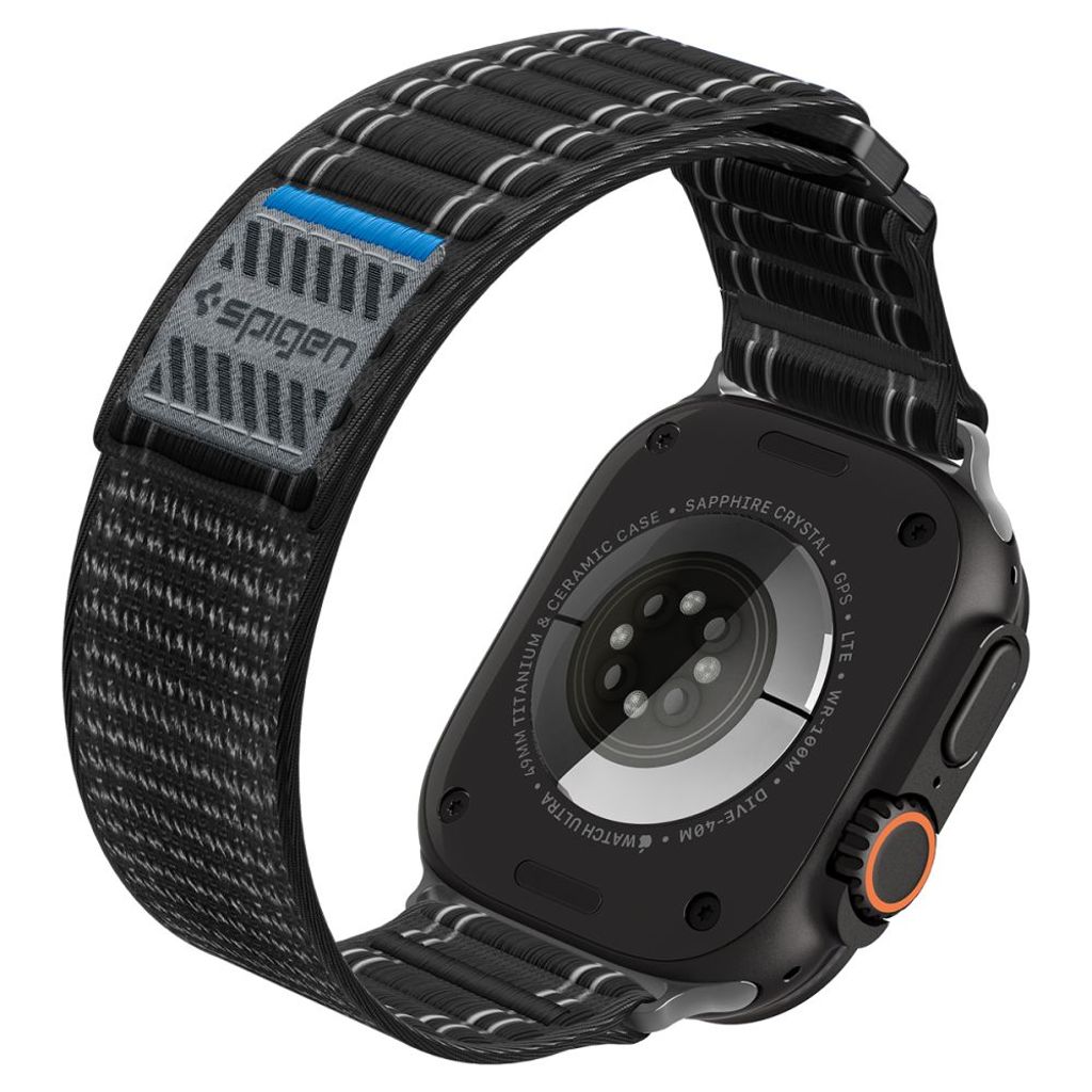 Spigen WBF0 Kellonranneke Apple Watch 44/45/46/49mm - Musta