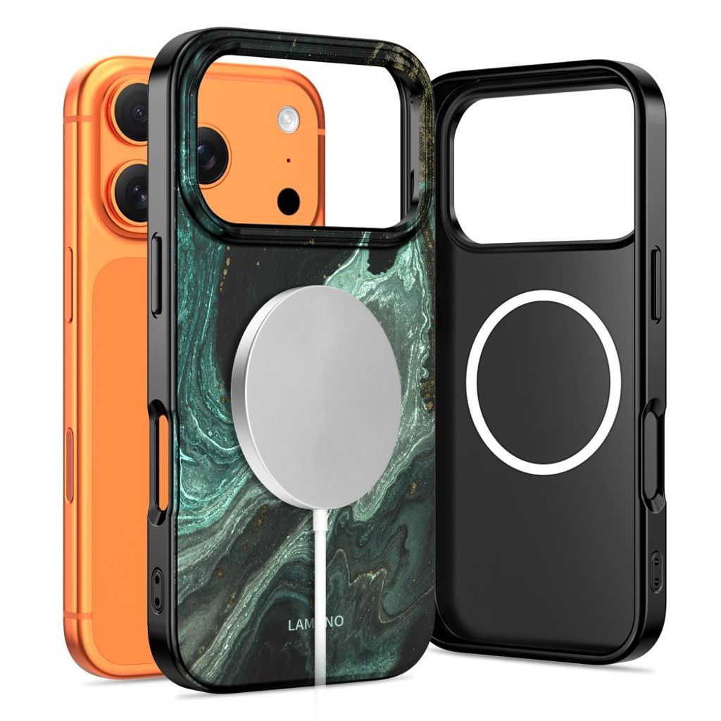 Tech-Protect Lamano MagSafe Cover til iPhone 17 Pro - Grøn/Sort