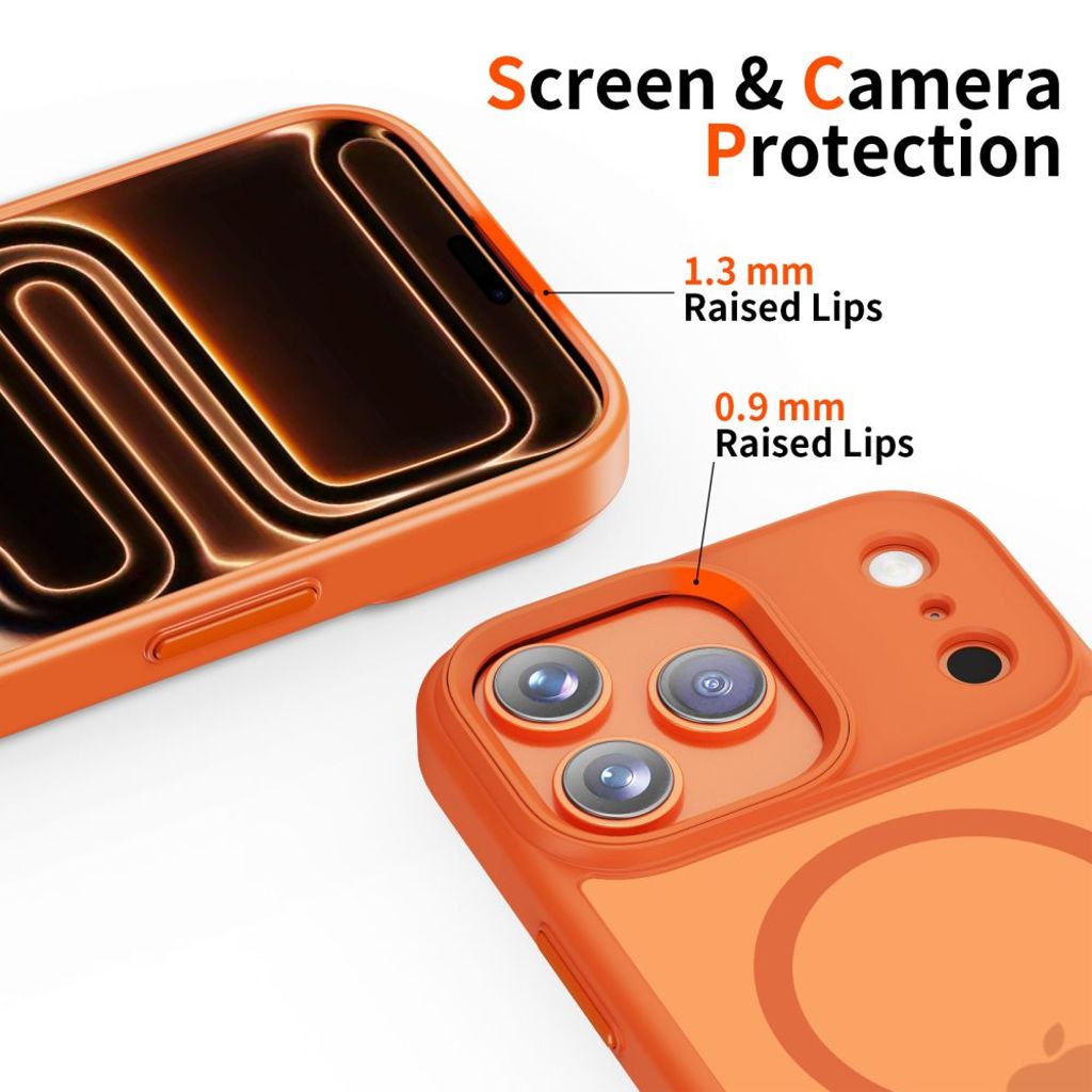 Tech-Protect MagMat MagSafe Cover til iPhone 17 Pro - Orange