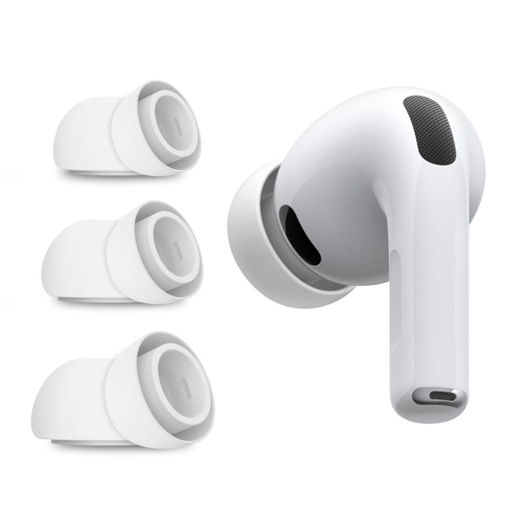 Tech-Protect korvatyynyt AirPods Pro 3:lle S / M / L, 3 kpl - valkoinen