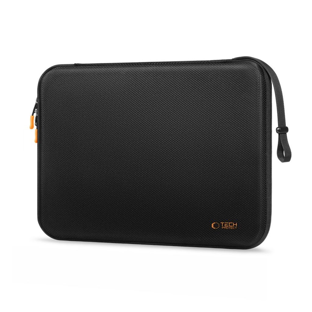 Tech-Protect laptop-etui Hardpouch til 13-14" – sort og orange