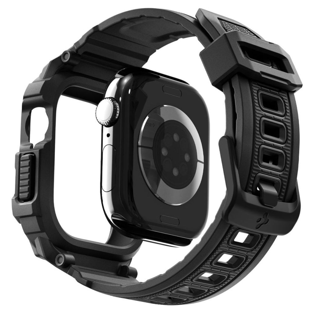Spigen Rugged Armor Pro Kellonranneke Apple Watch 42mm - Musta