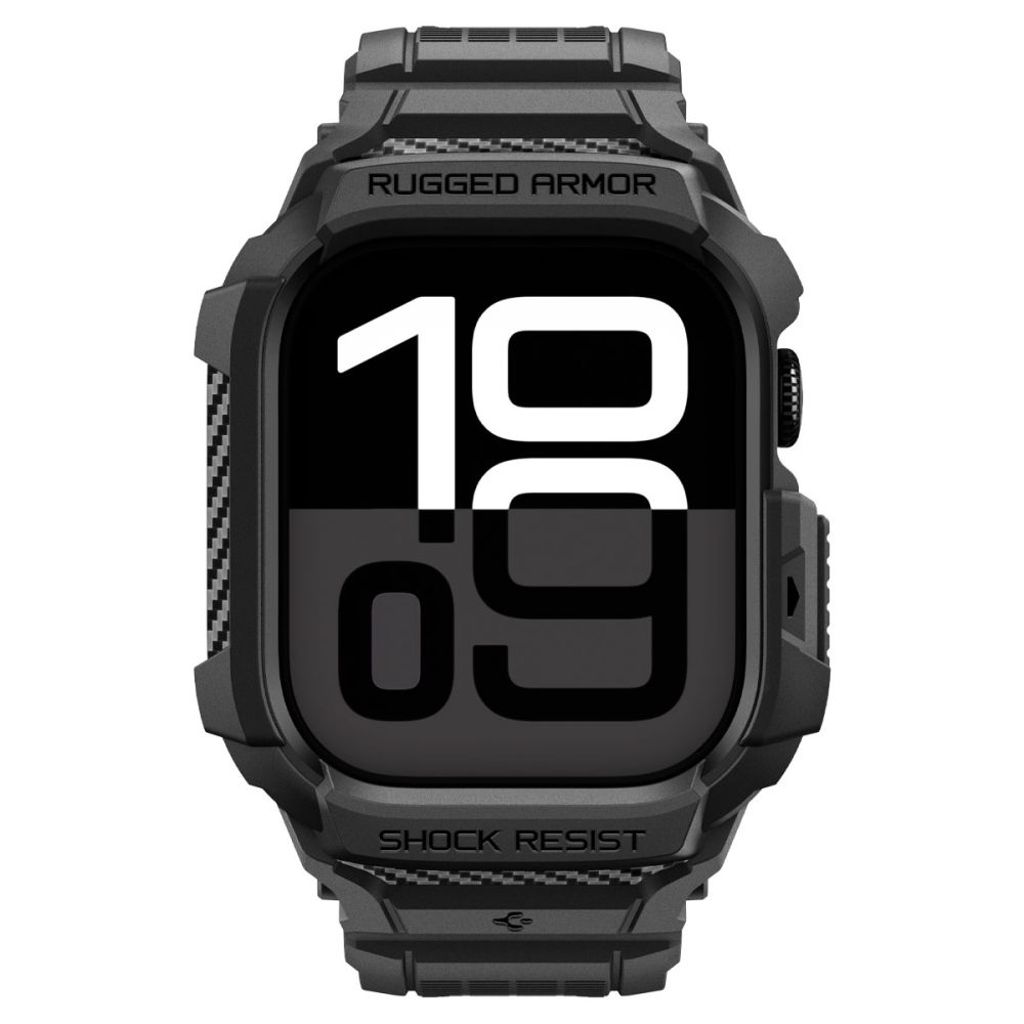 Spigen Rugged Armor Pro Kellonranneke Apple Watch 42mm - Musta