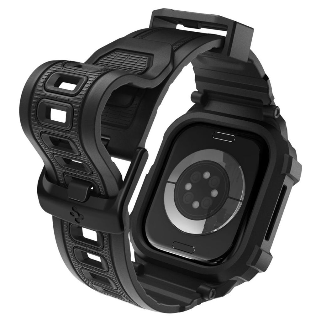 Spigen Rugged Armor Pro Kellonranneke Apple Watch 42mm - Musta