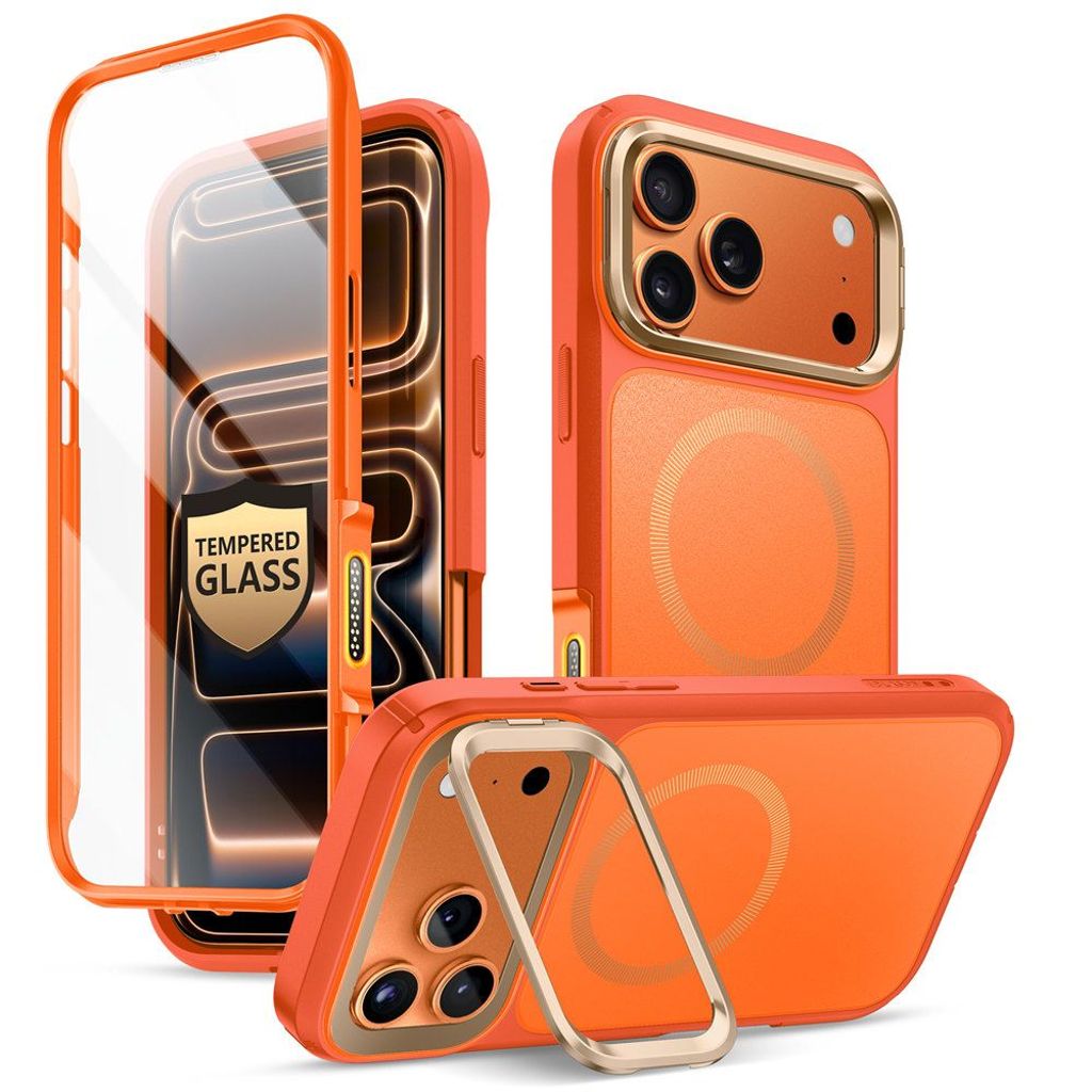 Supcase IBLSN Ares Flip MagSafe Cover til iPhone 17 Pro Max - Orange