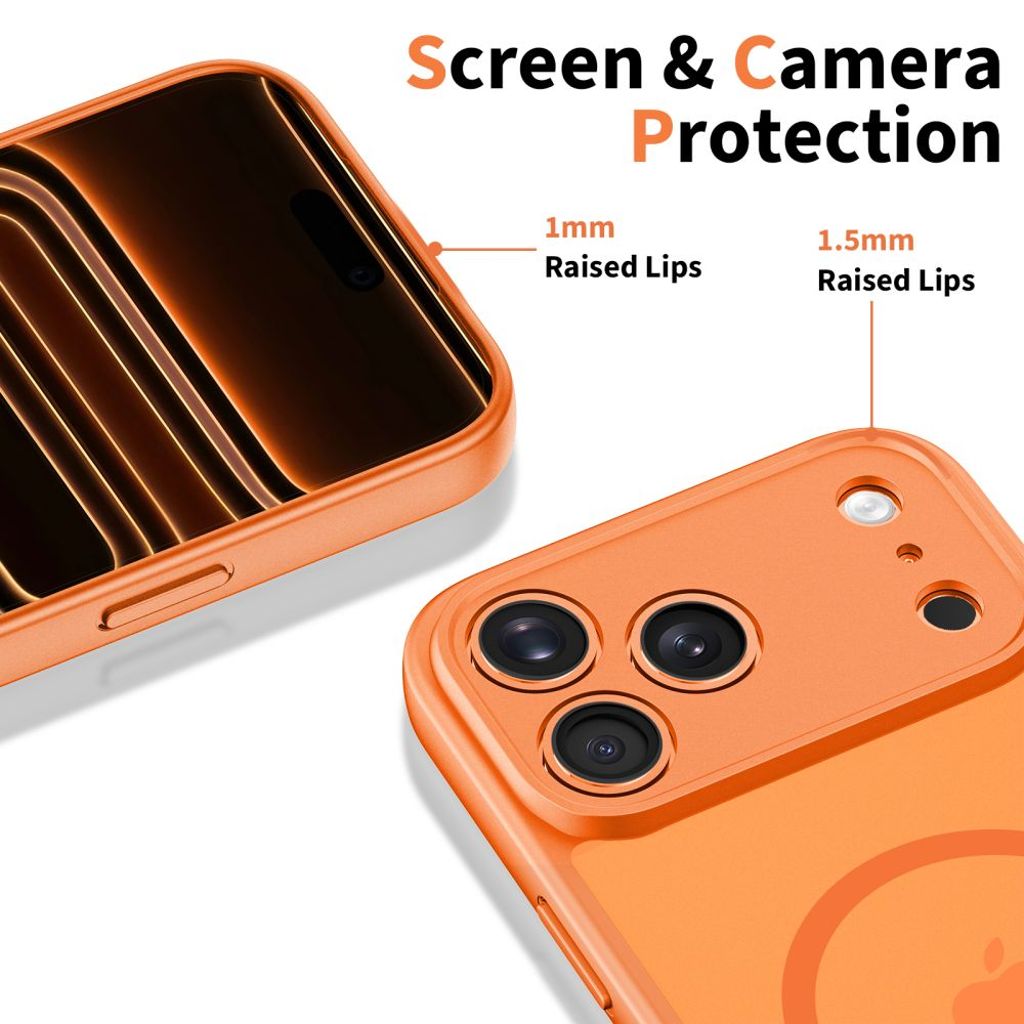 Tech-Protect BasicMag MagSafe Cover til iPhone 17 Pro Max - Orange