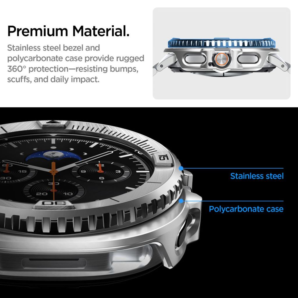 Spigen Tune Pro Pilot Samsung Galaxy Watch 8 Classic Bezel – Hopea