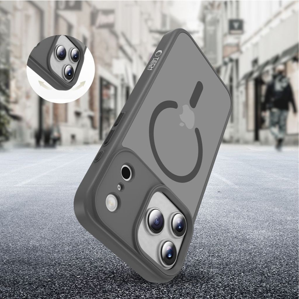 Tech-Protect MagMat MagSafe Cover til iPhone 17 Pro - Grå