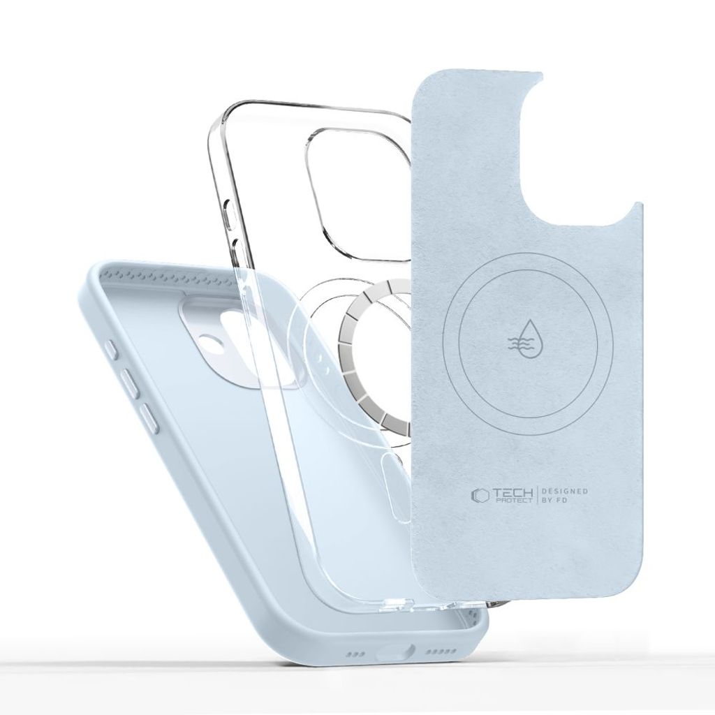 Tech-Protect Uniq MagSafe Cover til iPhone 17 - Blå