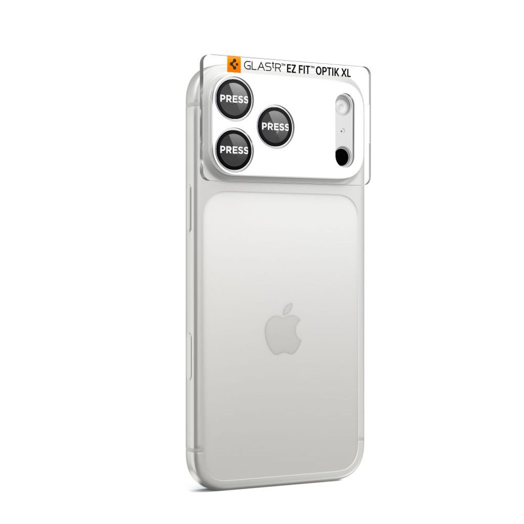 Spigen iPhone 17 Pro linsebeskyttelse Optik Pro XL - Sølv