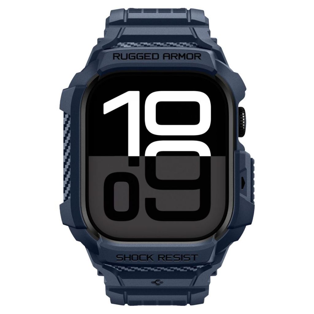 Spigen Rugged Armor Pro Kellonranneke Apple Watch 42mm - Tummansininen