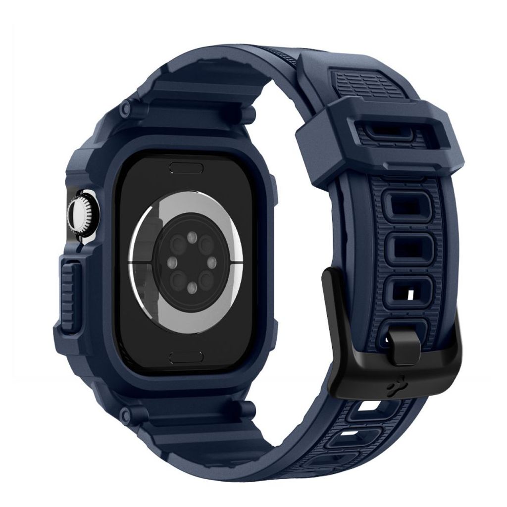Spigen Rugged Armor Pro Kellonranneke Apple Watch 42mm - Tummansininen