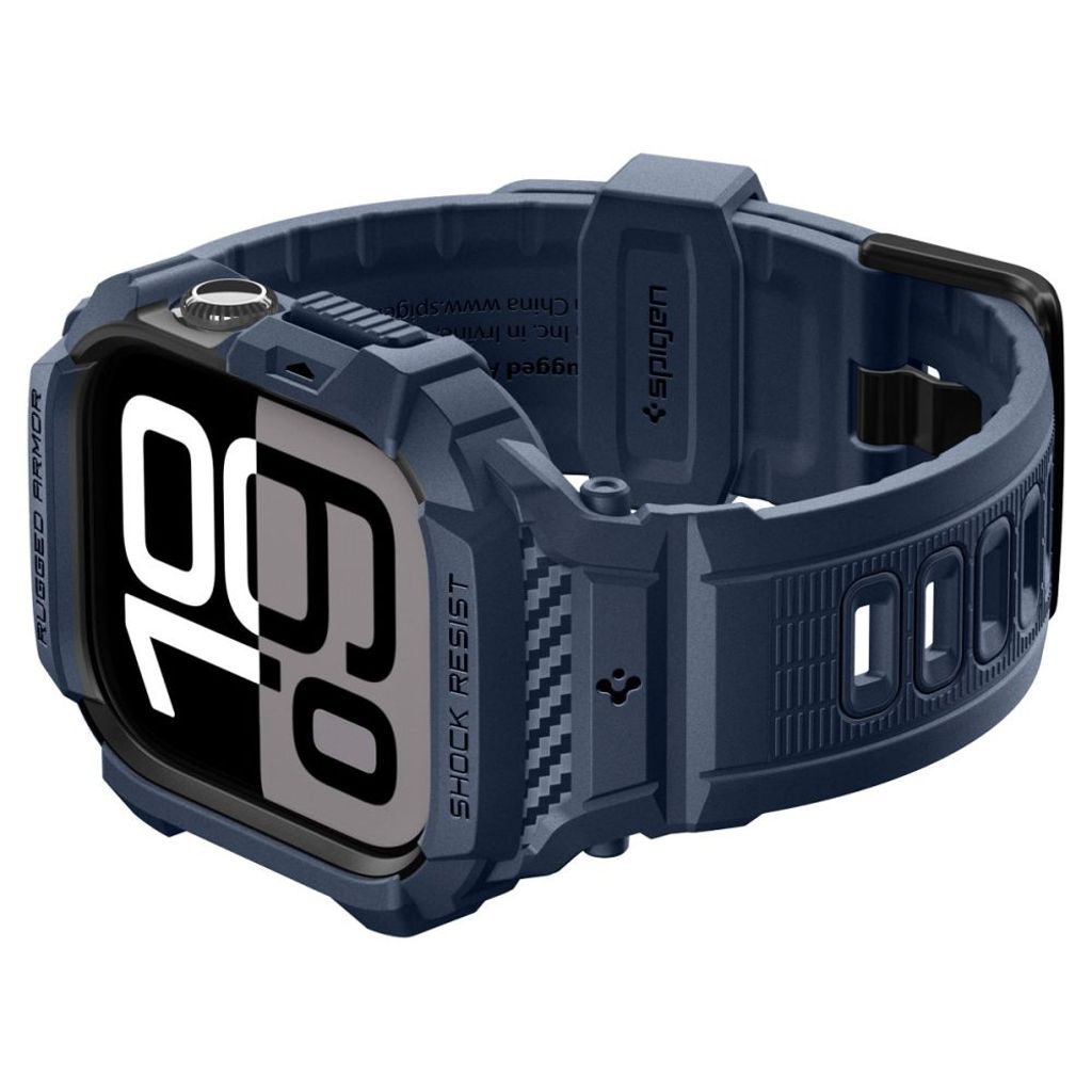 Spigen Rugged Armor Pro Kellonranneke Apple Watch 42mm - Tummansininen