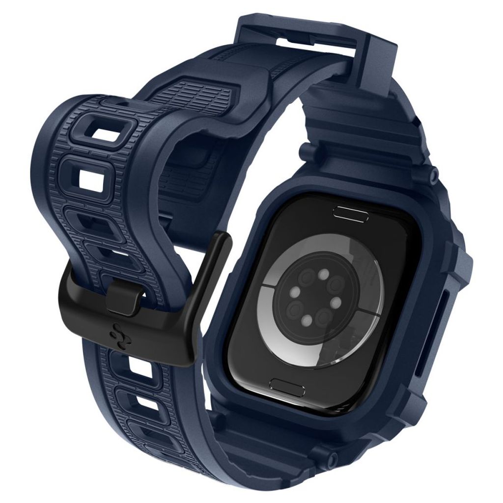 Spigen Rugged Armor Pro Kellonranneke Apple Watch 42mm - Tummansininen