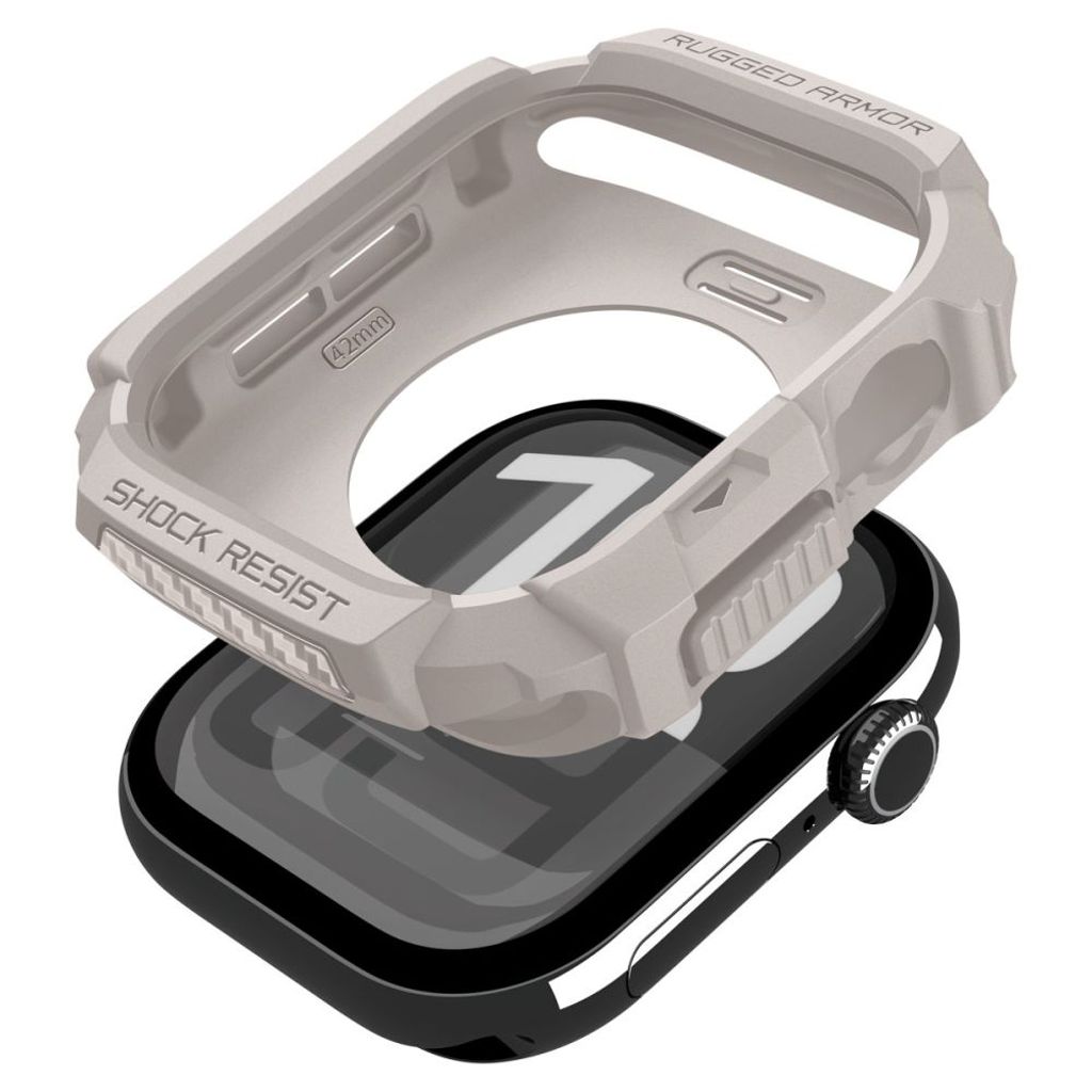 Spigen Rugged Armor Deksel til Apple Watch 42mm - Beige
