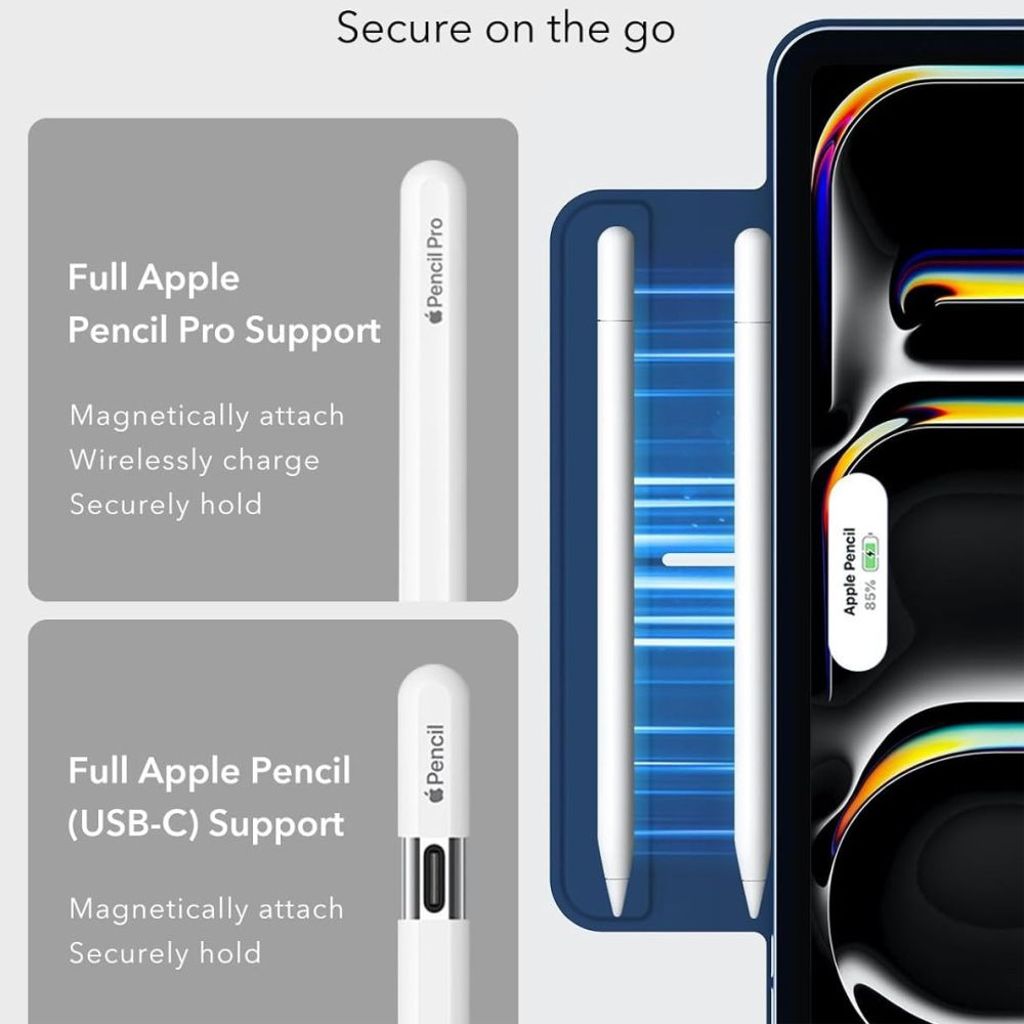 ESR Rebound Magnetic Etui til iPad Pro 11" 2024-2025 - Marineblå