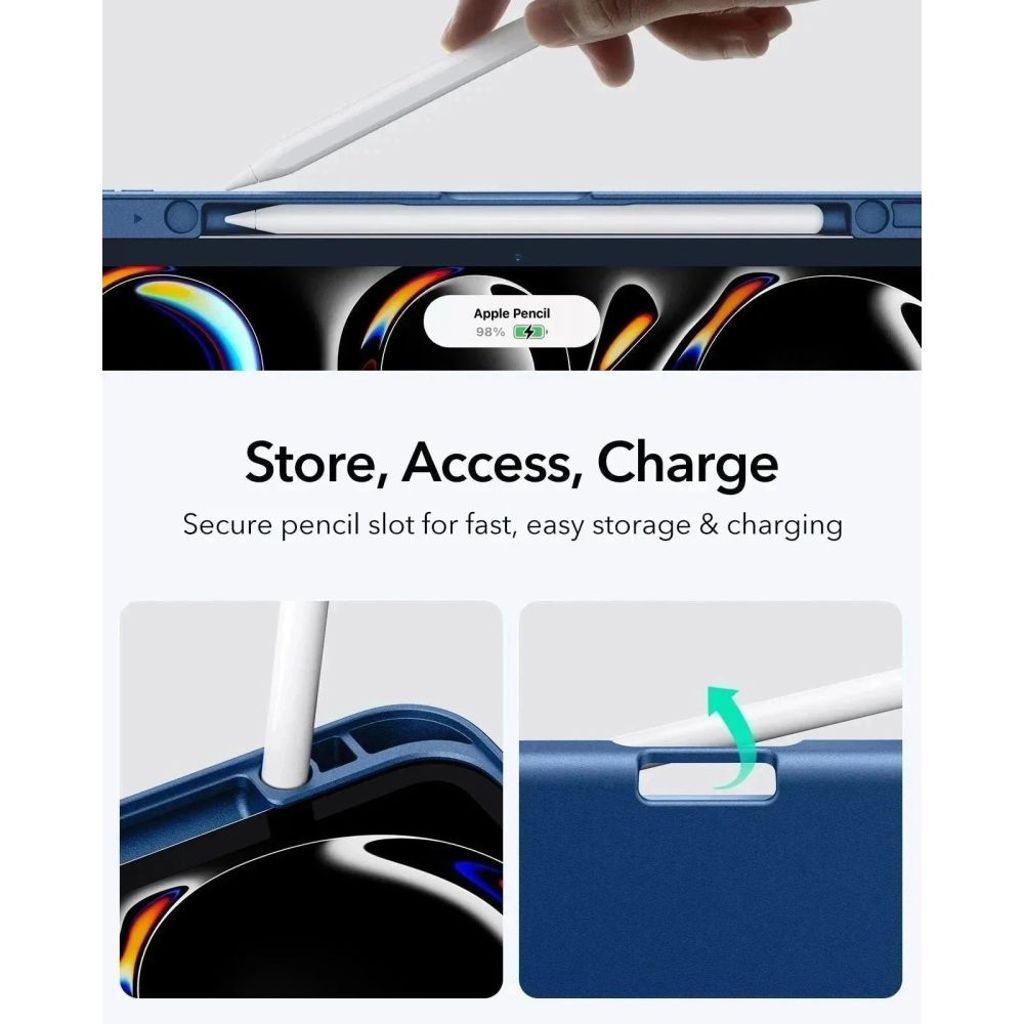 ESR Flip Hybrid Etui til iPad Pro 11" 2024-2025 - Marineblå