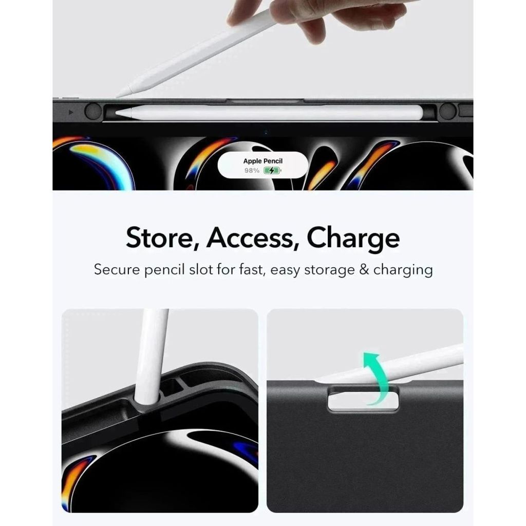 ESR Flip Hybrid Kotelo iPad Pro 13" 2024-2025 - Musta