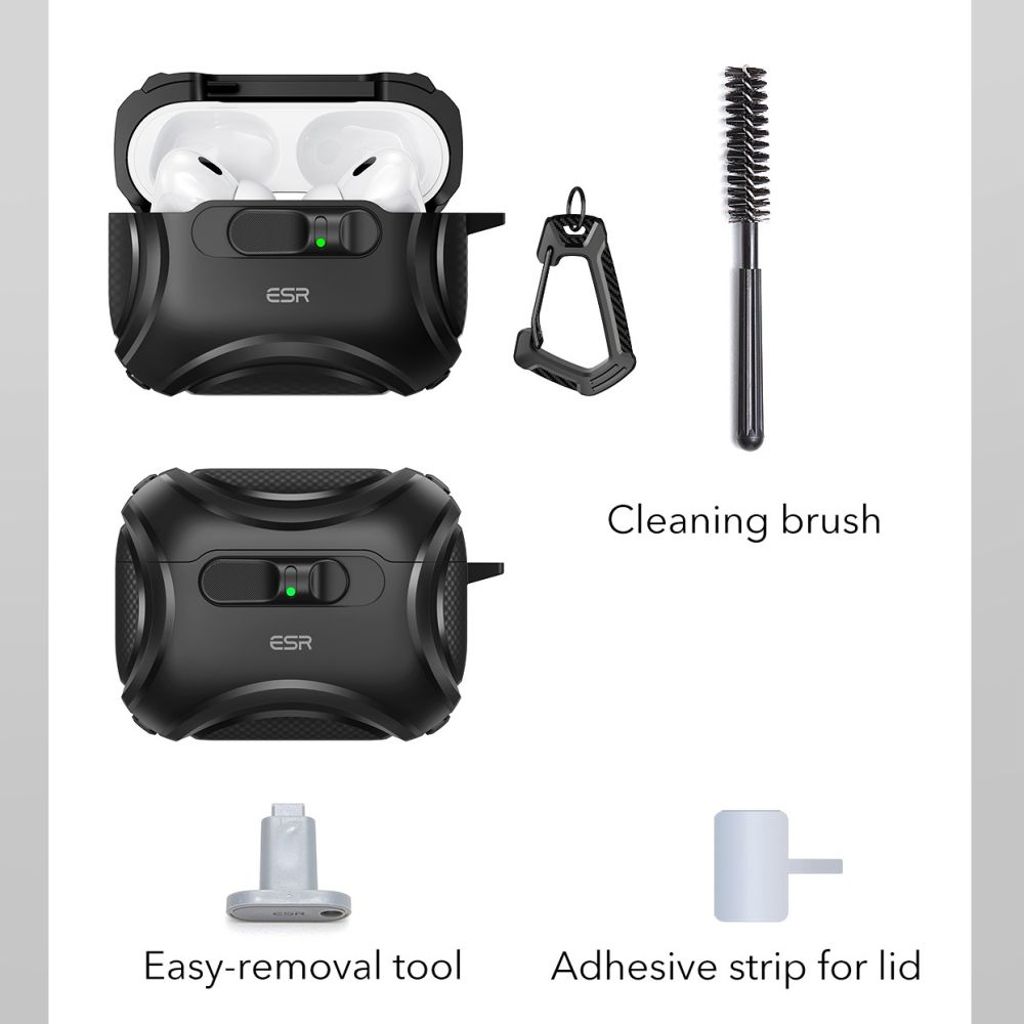 ESR Cyber FlickLock MagSafe Skal till AirPods Pro 3 - Svart