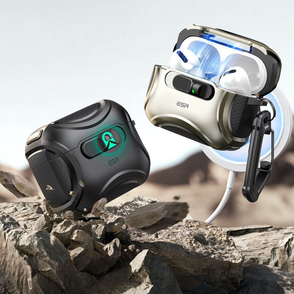 ESR Cyber FlickLock MagSafe Skal till AirPods Pro 3 - Silver