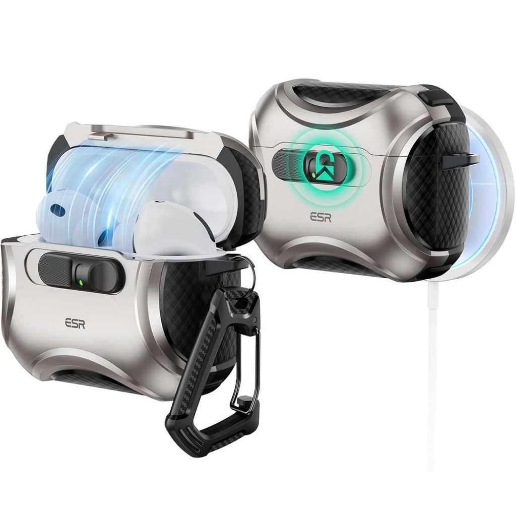 ESR Cyber FlickLock MagSafe Skal till AirPods Pro 3 - Silver