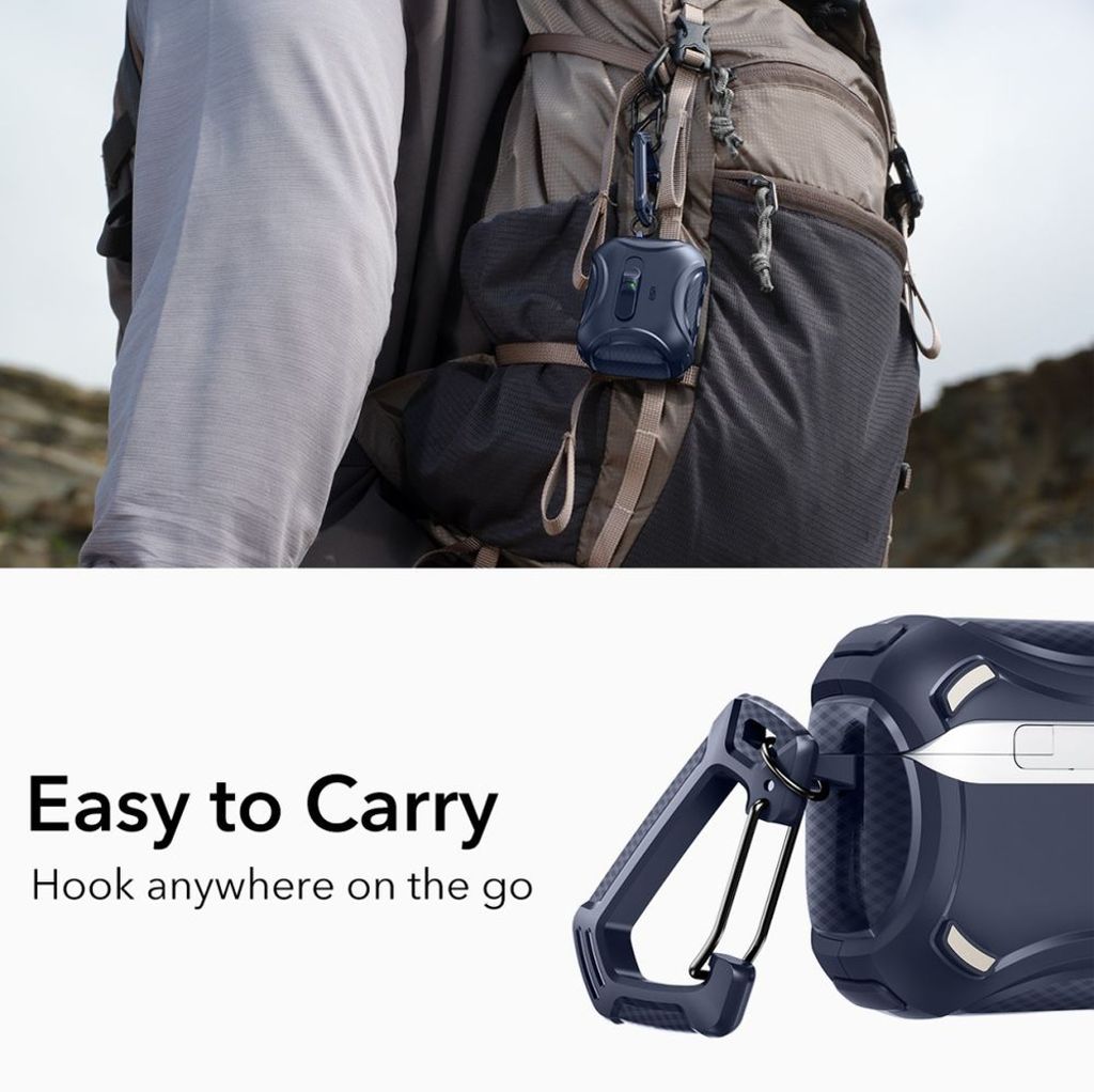 ESR Cyber FlickLock MagSafe Skal till AirPods Pro 3 - Mörkblå