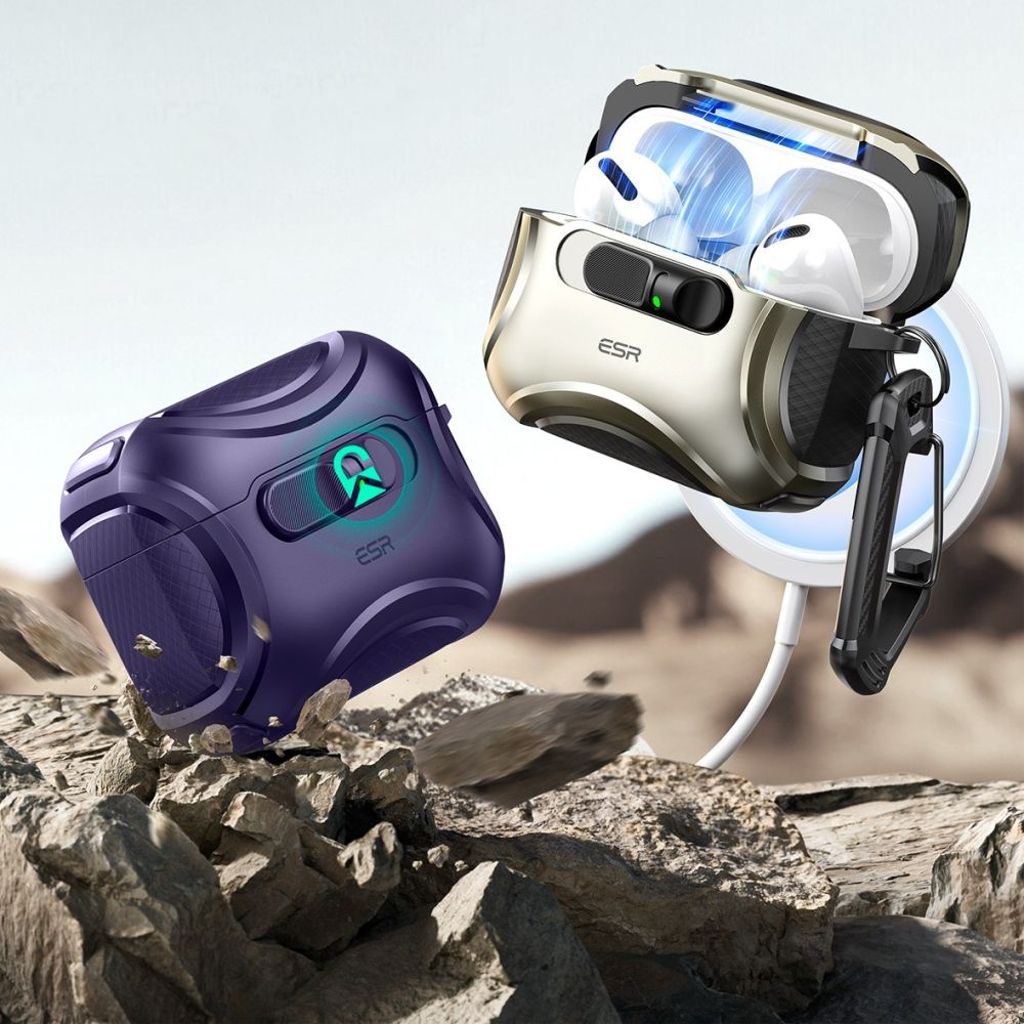 ESR Cyber FlickLock MagSafe Skal till AirPods Pro 3 - Lila
