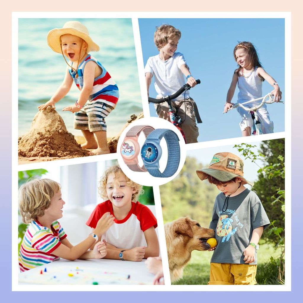 Tech-Protect Apple AirTag 1/2 -nailonranneke - sininen