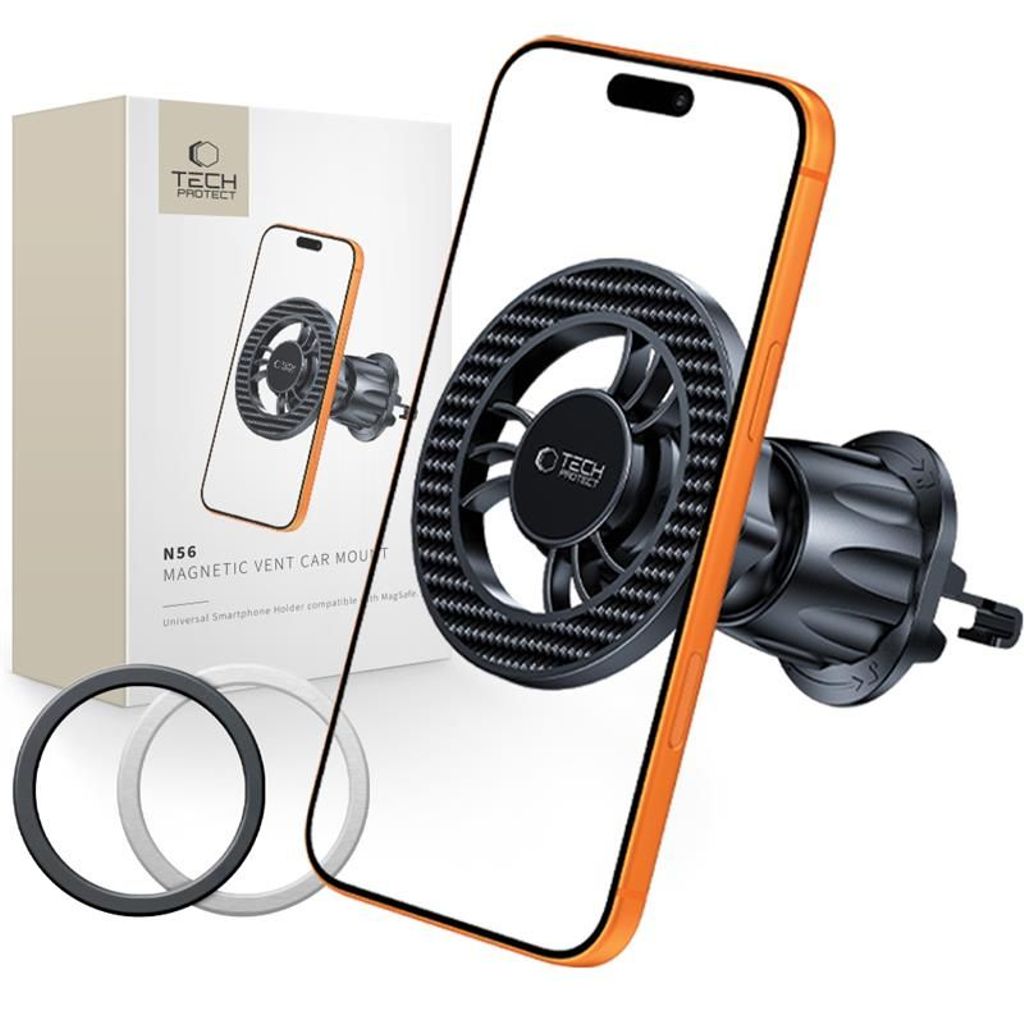 Tech-Protect N56 MagSafe bilhållare för luftventil – Svart