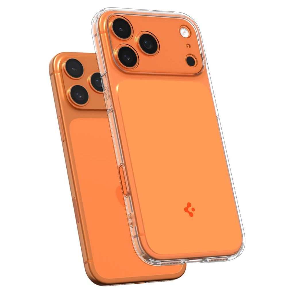 Spigen Thin Fit MagSafe Cover til iPhone 17 Pro Max - Transparent Orange