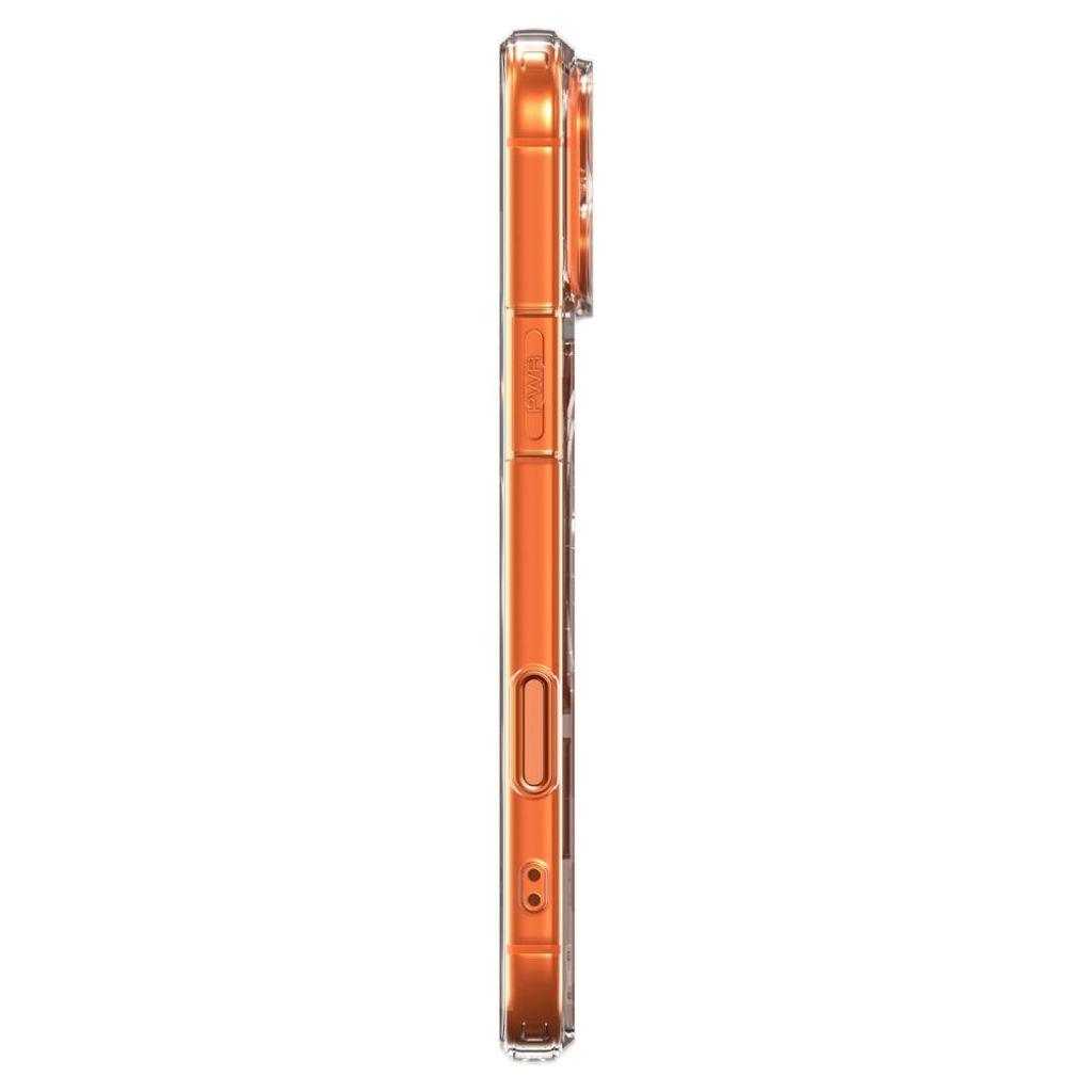 Spigen Thin Fit MagSafe Cover til iPhone 17 Pro Max - Transparent Orange
