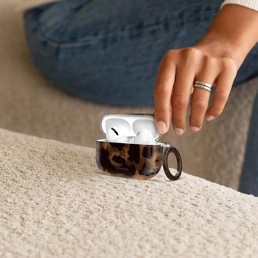 Tech-Protect Lamano Skal till AirPods Pro 3 - Svart/Brun